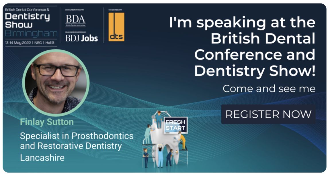 Finlay's speaking at the British Dental Conference 2022
